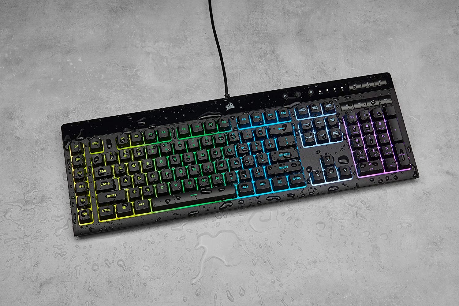 Геймърска клавиатура Corsair K55 RGB PRO