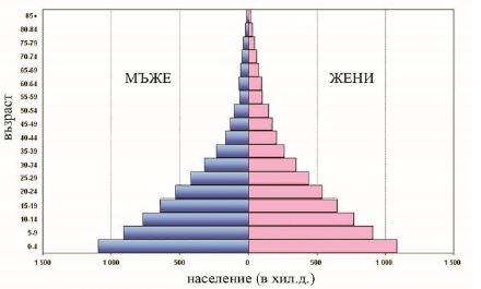 За коя от посочените страни се отнася полово-възрастовата пирамида на фигурата