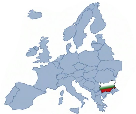 България е разположена в континента