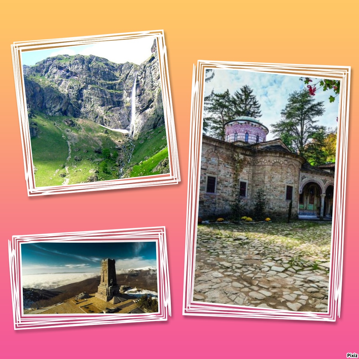 В кой туристически район са разположени храм паметникът Шипка водопадът Райското пръскало и Троянският манастир 