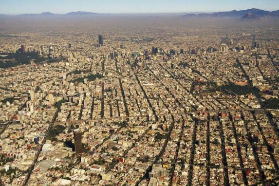 Какъв тип планировка на града има Мексико сити