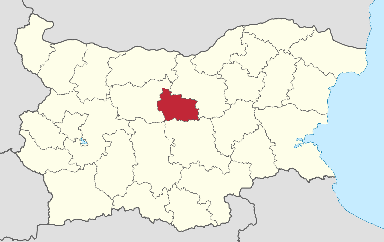 В оцветената в червено област се намира географския център на България - Узана Коя е тя